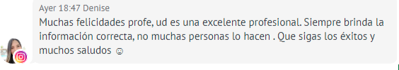 Testimonio de Denise sobre las clases