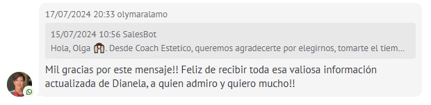 Testimonio de Olymara sobre Coach Estético